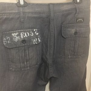 We Are Replay men's L cargo back pockets button fly trousers 35x34 36x34 37x34